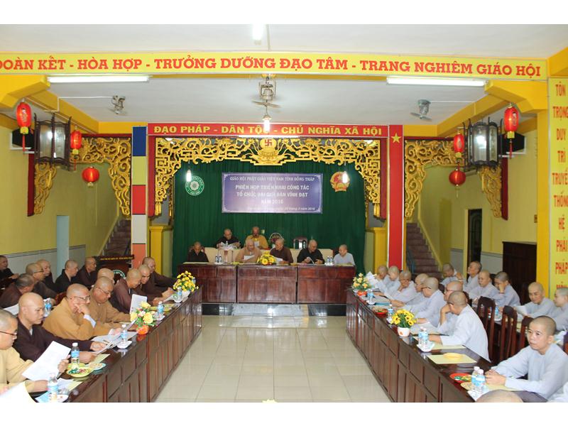 Đồng Tháp: Triển Khai Đại Giới Đàn Vĩnh Đạt 2016