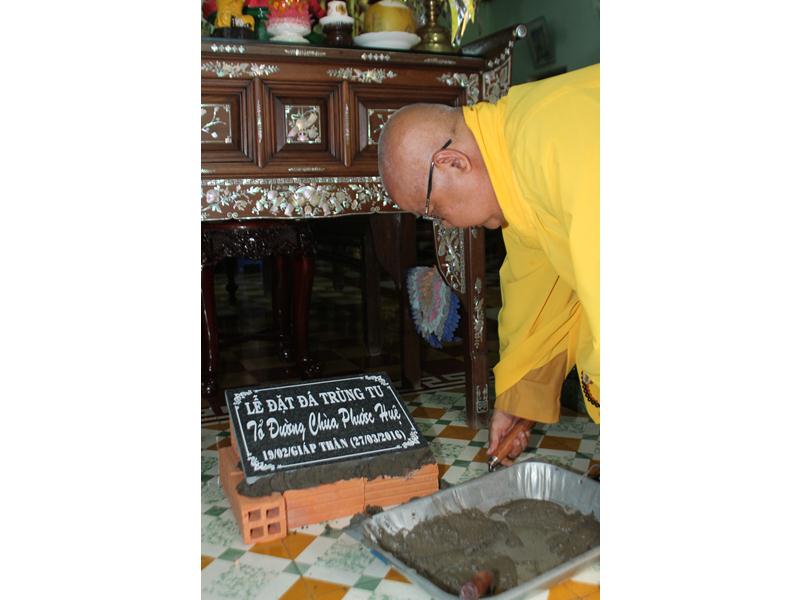 Phật Giáo Sa Đéc: Đặt Đá Xây Dựng Nhà Tổ Ni - Chùa Phước Huệ