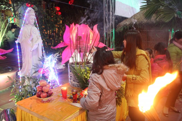 Thái Bình: Không khí đón xuân tại chùa Từ Xuyên