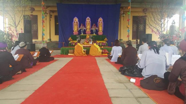 Nông Cống: Chùa Khánh Long tổ chức khóa tu Bát quan trai đầu năm