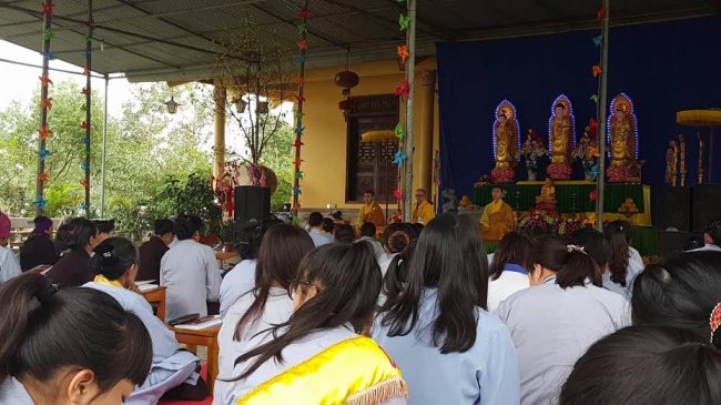 Nông Cống: Chùa Khánh Long tổ chức khóa tu Bát quan trai đầu năm