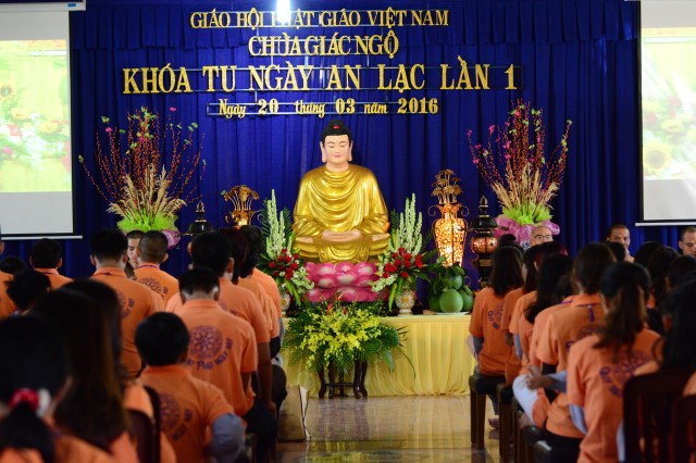 Chùa Giác Ngộ tổ chức khóa tu Ngày An Lạc lần 1
