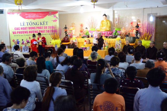Chùa Giác Ngộ: Lễ tổng kết các hoạt động Phật sự 2015 và phương hướng Phật sự 2016