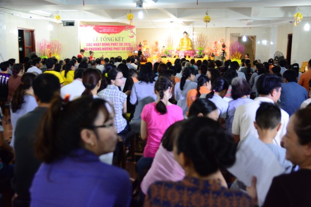Chùa Giác Ngộ: Lễ tổng kết các hoạt động Phật sự 2015 và phương hướng Phật sự 2016