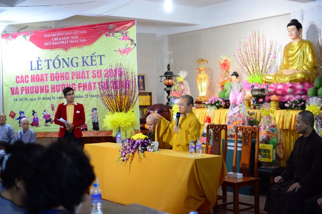 Chùa Giác Ngộ: Lễ tổng kết các hoạt động Phật sự 2015 và phương hướng Phật sự 2016