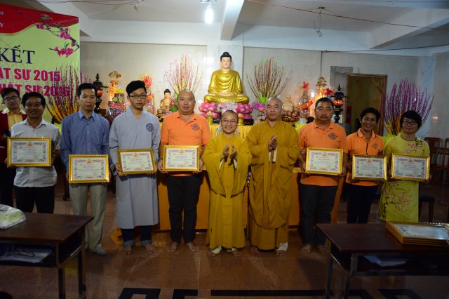 Chùa Giác Ngộ: Lễ tổng kết các hoạt động Phật sự 2015 và phương hướng Phật sự 2016