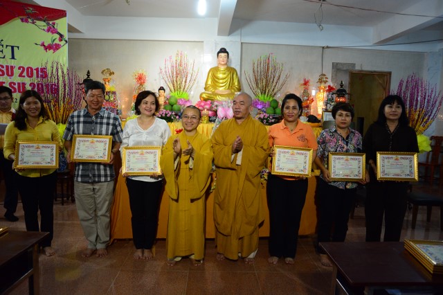 Chùa Giác Ngộ: Lễ tổng kết các hoạt động Phật sự 2015 và phương hướng Phật sự 2016