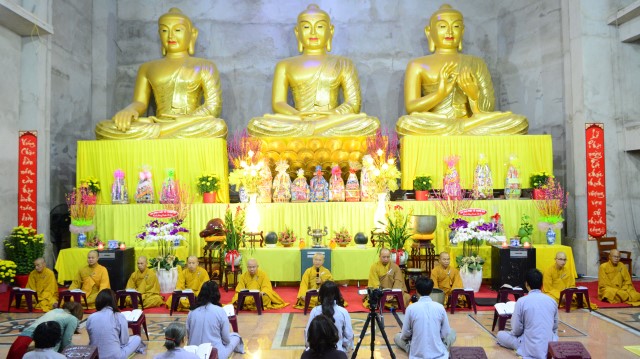 Chùa Giác Ngộ: Lễ đón giao thừa mừng xuân Bính Thân 2016
