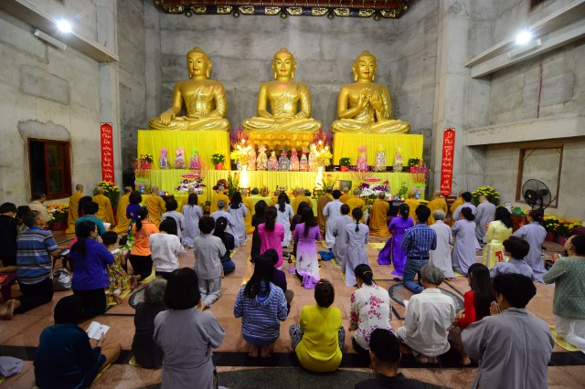 Chùa Giác Ngộ: Lễ đón giao thừa mừng xuân Bính Thân 2016