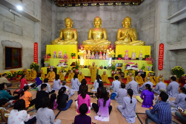 Chùa Giác Ngộ: Lễ đón giao thừa mừng xuân Bính Thân 2016