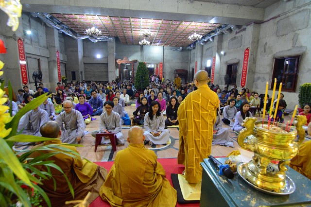 Chùa Giác Ngộ: Lễ đón giao thừa mừng xuân Bính Thân 2016