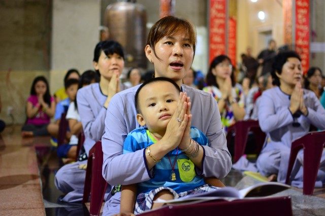 Chùa Giác Ngộ: Lễ quy y Tam Bảo đầu xuân Bính Thân 2016