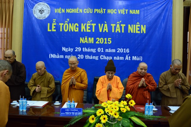 Viện Nghiên cứu Phật học Việt Nam tổ chức lễ tổng kết Phật sự 2015 và phương hướng hoạt động 2016