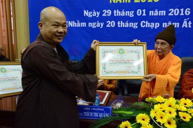 Viện Nghiên cứu Phật học Việt Nam tổ chức lễ tổng kết Phật sự 2015 và phương hướng hoạt động 2016