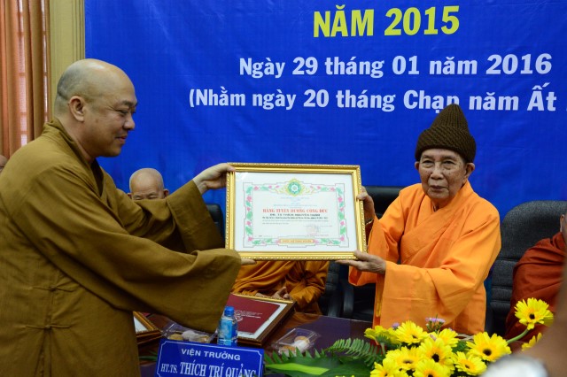 Viện Nghiên cứu Phật học Việt Nam tổ chức lễ tổng kết Phật sự 2015 và phương hướng hoạt động 2016
