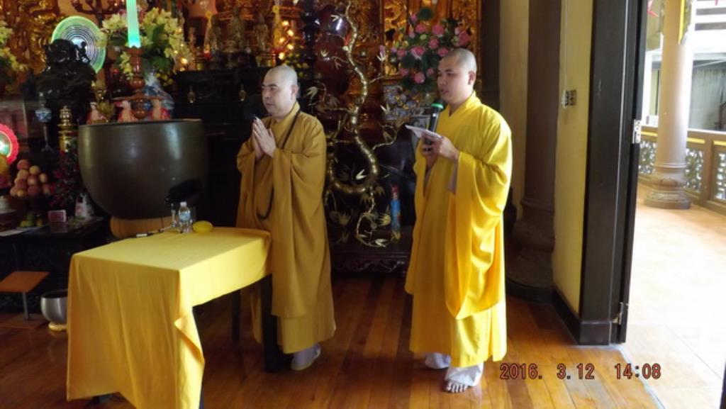 Thượng tọa Thích Minh Thành thuyết giảng tại chùa Tòng Lâm Lô Sơn