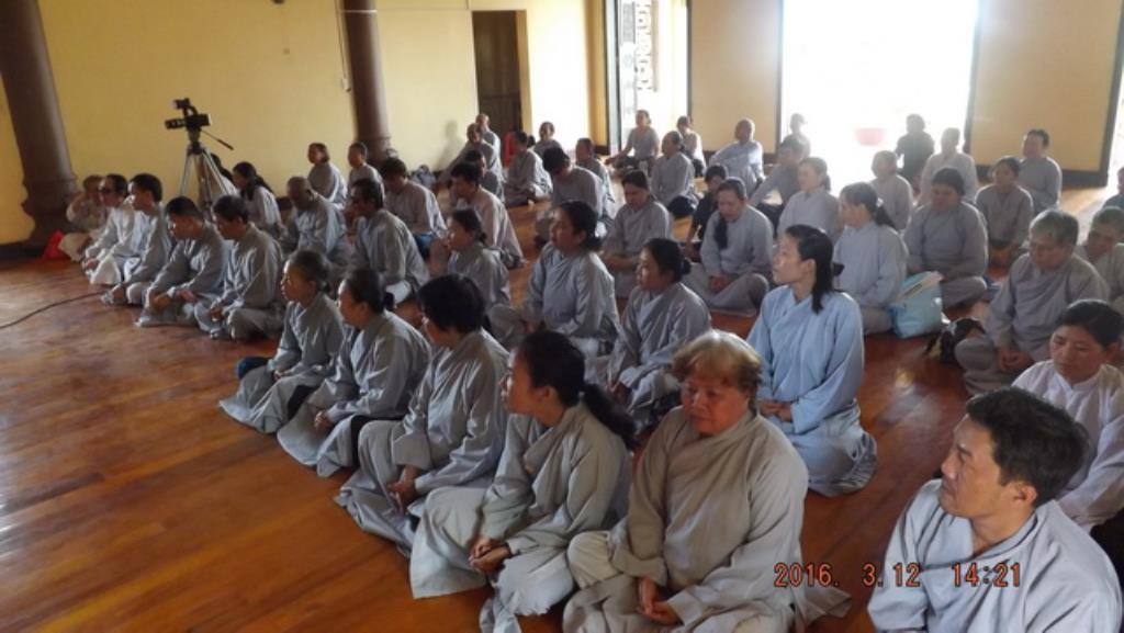 Thượng tọa Thích Minh Thành thuyết giảng tại chùa Tòng Lâm Lô Sơn