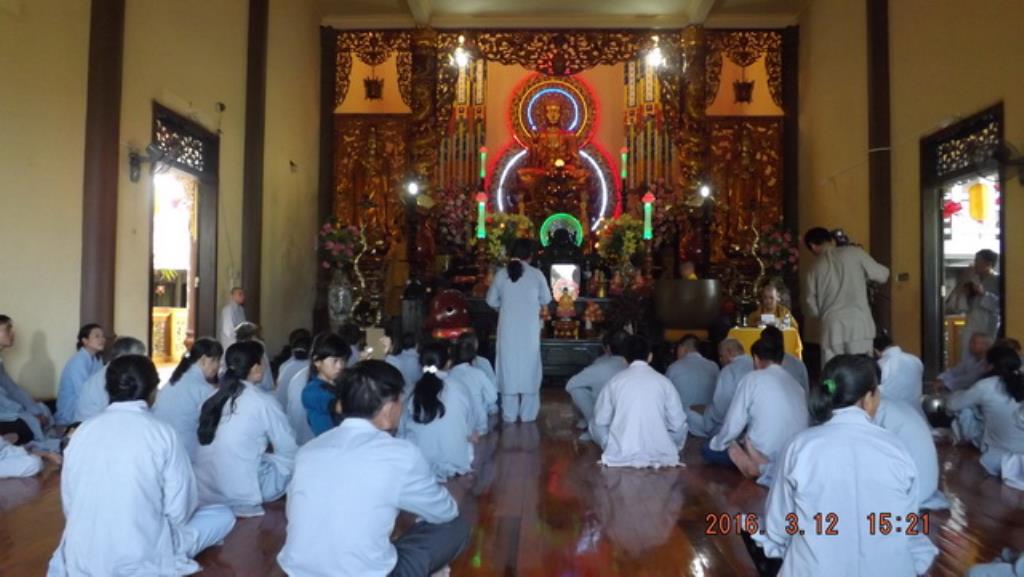 Thượng tọa Thích Minh Thành thuyết giảng tại chùa Tòng Lâm Lô Sơn