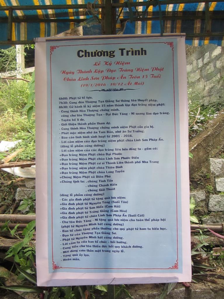 Đạo tràng niệm Phật chùa Linh Sơn Pháp Ấn kỉ niệm 15 năm thành lập