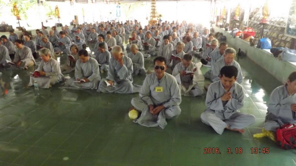 Chùa Linh Sơn Pháp Ấn: Khóa tu niệm Phật kỳ II năm 2016