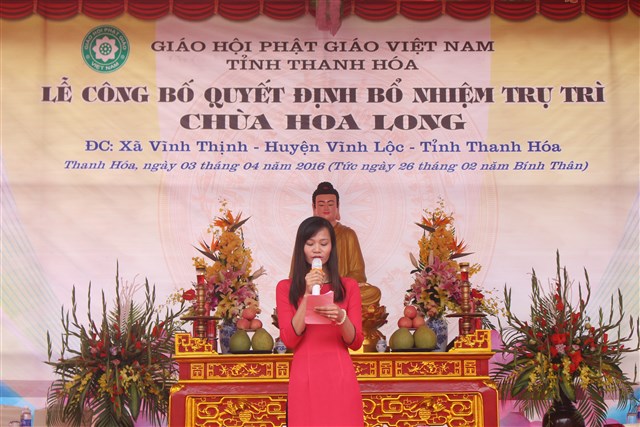 Thanh Hóa: Bổ nhiệm ĐĐ. Thích Tĩnh Hải trụ trì chùa Hoa Long