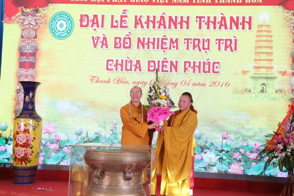 Thanh Hóa: Lễ Khánh Thành và Bổ Nhiệm Trụ Trì chùa Diên Phúc