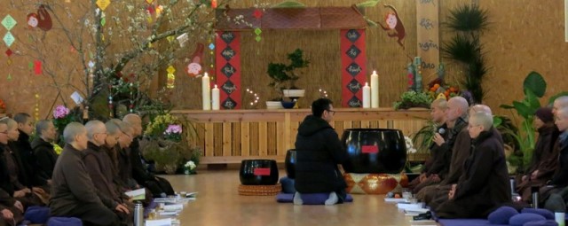 Chùm ảnh: Không khí vui tết Bính Thân 2016 tại Làng Mai - Pháp quốc