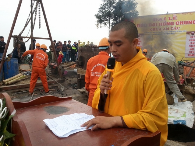 Thanh Hóa: Chùa Am Các tổ chức lễ đúc Chuông