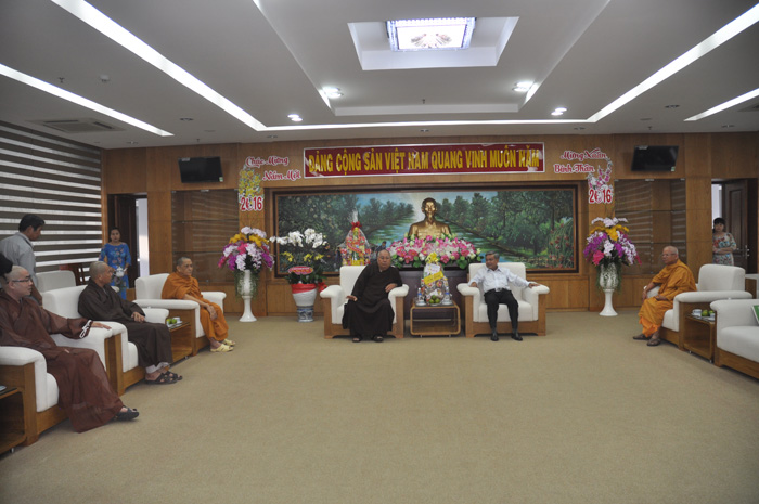 Lãnh Đạo GHPGVN Tỉnh Tiền Giang Thăm và Chúc Tết Các Cơ Quan Ban Ngành Tỉnh Tiền Giang, TP. Mỹ Tho Xuân Bính Thân-2016