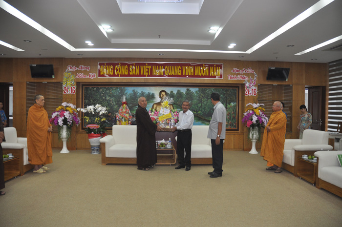 Lãnh Đạo GHPGVN Tỉnh Tiền Giang Thăm và Chúc Tết Các Cơ Quan Ban Ngành Tỉnh Tiền Giang, TP. Mỹ Tho Xuân Bính Thân-2016