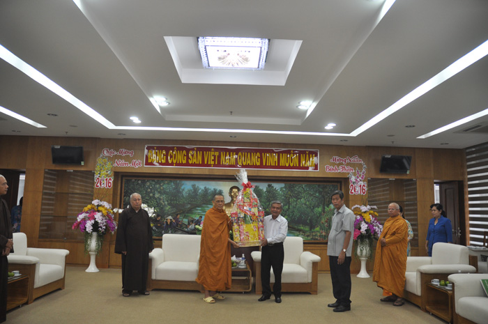 Lãnh Đạo GHPGVN Tỉnh Tiền Giang Thăm và Chúc Tết Các Cơ Quan Ban Ngành Tỉnh Tiền Giang, TP. Mỹ Tho Xuân Bính Thân-2016