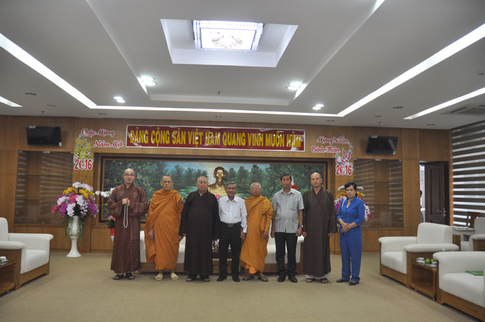 Lãnh Đạo GHPGVN Tỉnh Tiền Giang Thăm và Chúc Tết Các Cơ Quan Ban Ngành Tỉnh Tiền Giang, TP. Mỹ Tho Xuân Bính Thân-2016