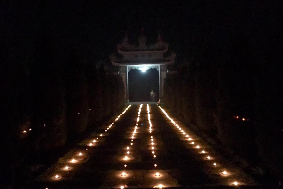 Hưng Yên: Chùa Bảo Lâm đêm hội hoa đăng  vía Bồ tát Quán Thế Âm