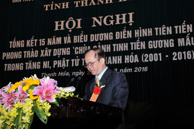 Thanh Hóa: Tổng kết 15 năm phong trào xây dựng “Chùa cảnh tinh tiến gương mẫu” giai đoạn (2001-2016)