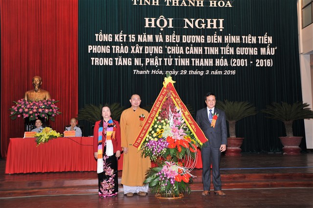 Thanh Hóa: Tổng kết 15 năm phong trào xây dựng “Chùa cảnh tinh tiến gương mẫu” giai đoạn (2001-2016)