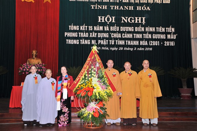 Thanh Hóa: Tổng kết 15 năm phong trào xây dựng “Chùa cảnh tinh tiến gương mẫu” giai đoạn (2001-2016)