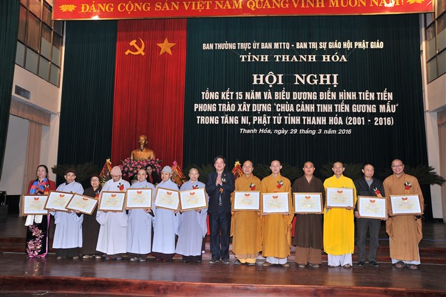 Thanh Hóa: Tổng kết 15 năm phong trào xây dựng “Chùa cảnh tinh tiến gương mẫu” giai đoạn (2001-2016)