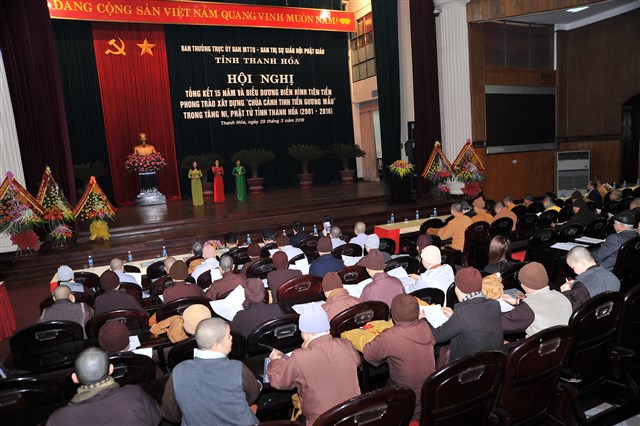 Thanh Hóa: Tổng kết 15 năm phong trào xây dựng “Chùa cảnh tinh tiến gương mẫu” giai đoạn (2001-2016)