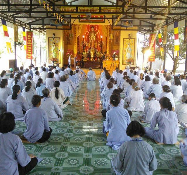 Khánh Hòa: Chùa Sắc Tứ Minh Thiện Khóa Tu Niệm Phật Một Ngày An Lạc Lần Thứ 72