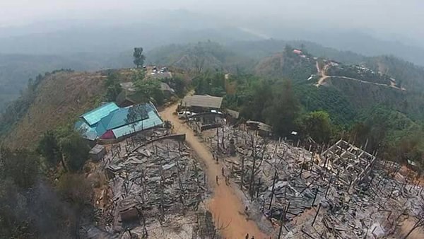 Thái Lan: Chư Tăng Tu viện Wat Phra Dhammakaya cứu trợ nạn cháy rừng ở Chiang Mai