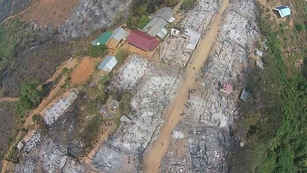Thái Lan: Chư Tăng Tu viện Wat Phra Dhammakaya cứu trợ nạn cháy rừng ở Chiang Mai