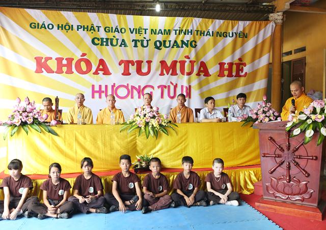 Thái Nguyên: Khai mạc khóa tu mùa hè “Hương Từ Bi” tại chùa Từ Quang
