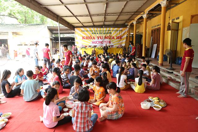 Thái Nguyên: Khai mạc khóa tu mùa hè “Hương Từ Bi” tại chùa Từ Quang