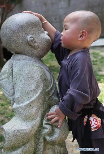 Trung Quốc: Chùm ảnh 50 Tiểu Hòa thượng tham gia cuộc thi bé đáng yêu