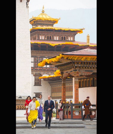 Chùm ảnh Hoàng tử Anh và Công nương đến thăm Vương quốc PG Bhutan