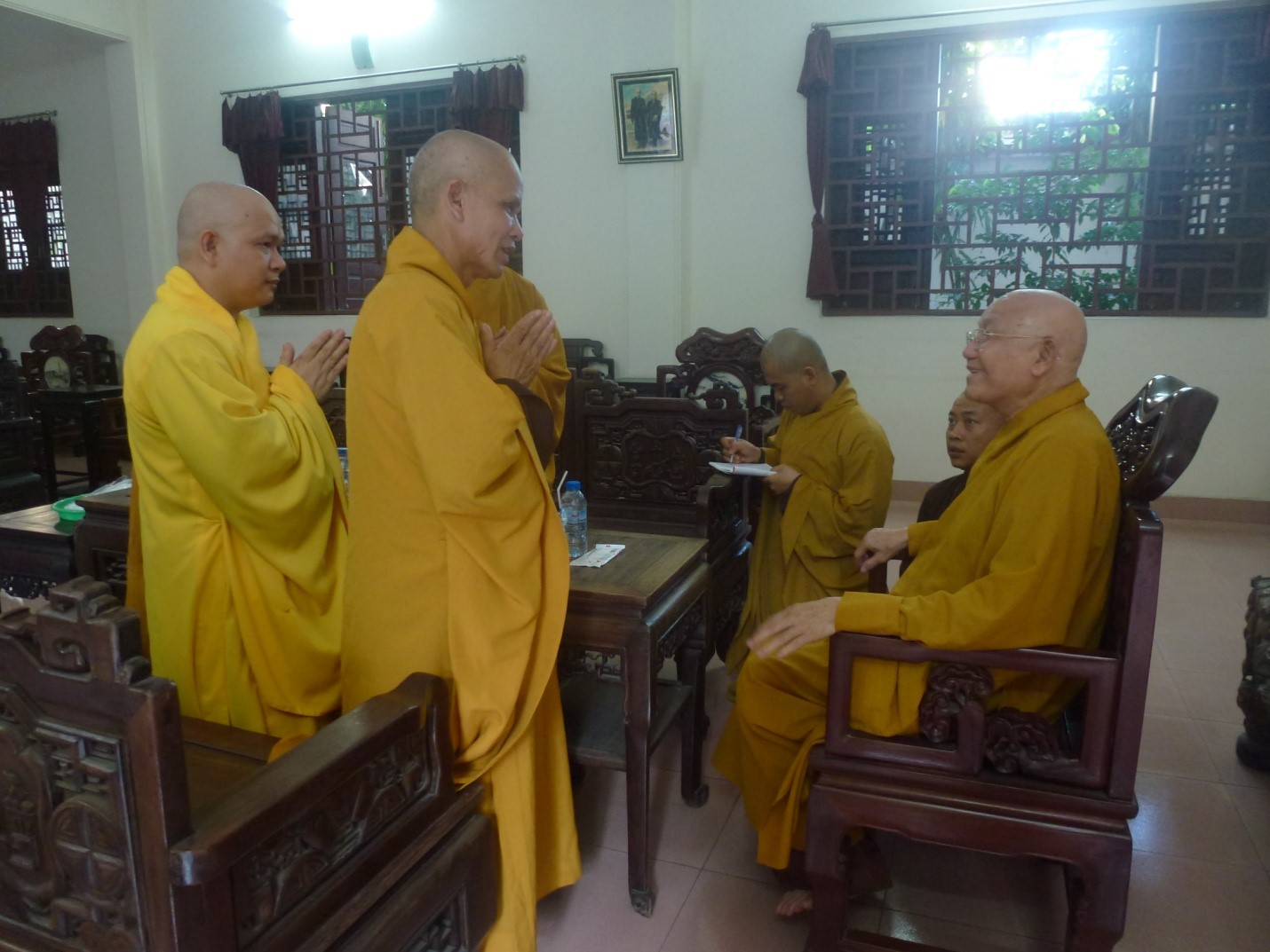 Ninh Thuận: Ban Kiến đàn Đại Giới đàn “ĐỨC TẠNG” cung thỉnh Hội đồng thập sư truyền giới.