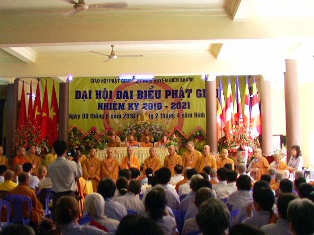 Khánh Hòa: Đại hội đại biểu Phật giáo huyện Diên Khánh lần thứ VI (2016-2021)