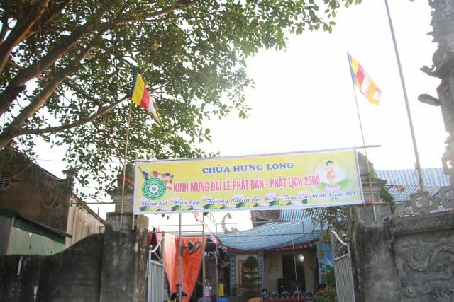 Thái Bình: Chùa Hưng Long kính mừng Phật đản
