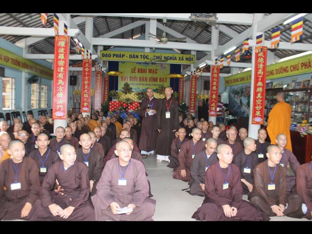 Đại Giới Đàn Đồng Tháp Vào Ngày Đầu Tiên