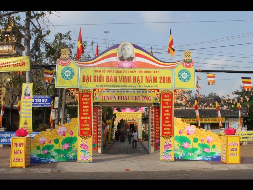 Đại Giới Đàn Đồng Tháp Vào Ngày Đầu Tiên